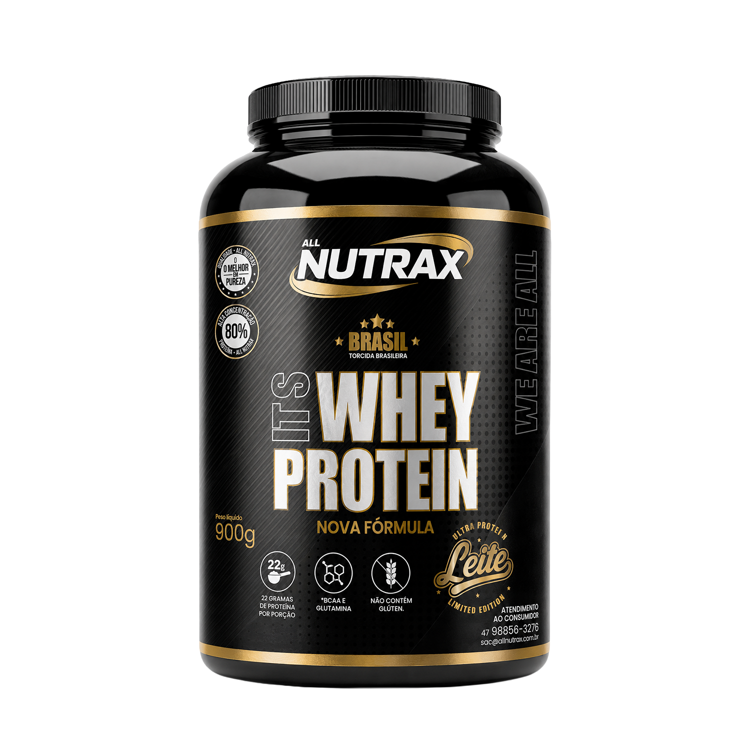 It's Whey Protein Baunilha com Leite 900g - All Nutrax
