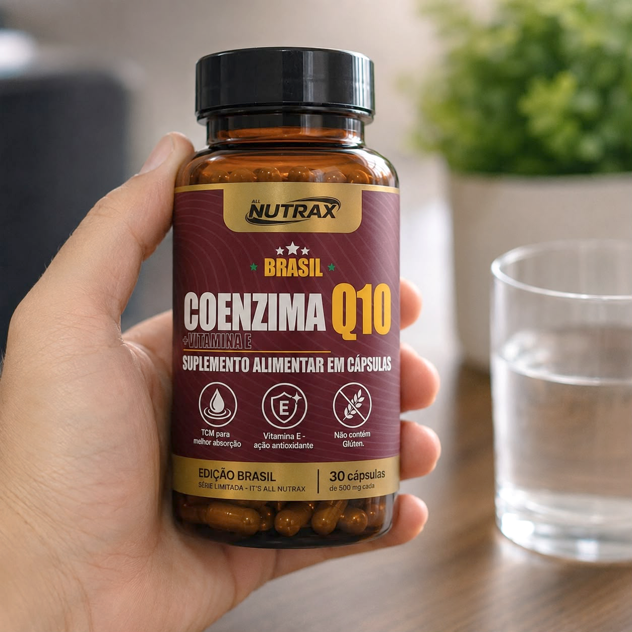 Coenzima Q10 + Vitamina E 30 cápsulas