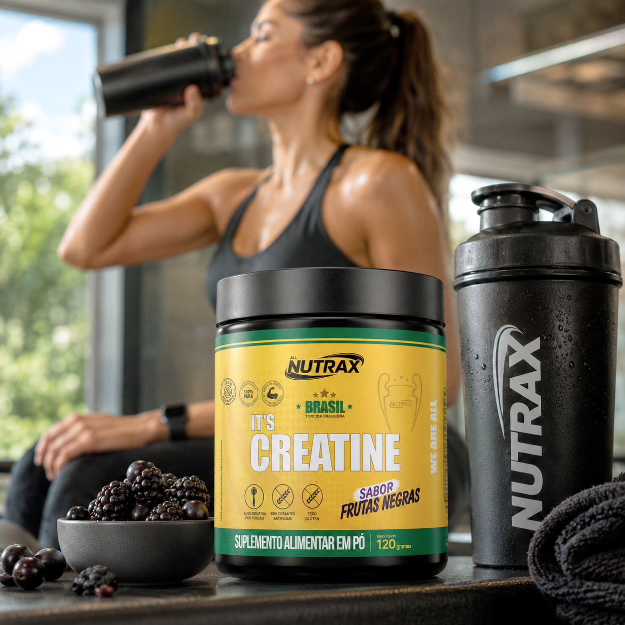Creatina 120g Frutas Negras