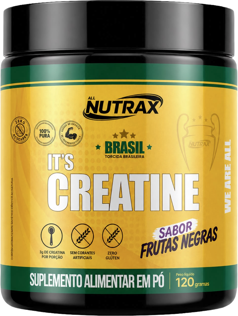 Creatina 120g Frutas Negras
