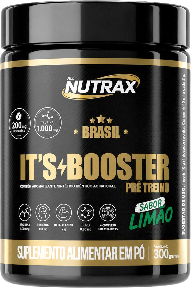 Its Booster Pré-Treino 300g Sabor Limão
