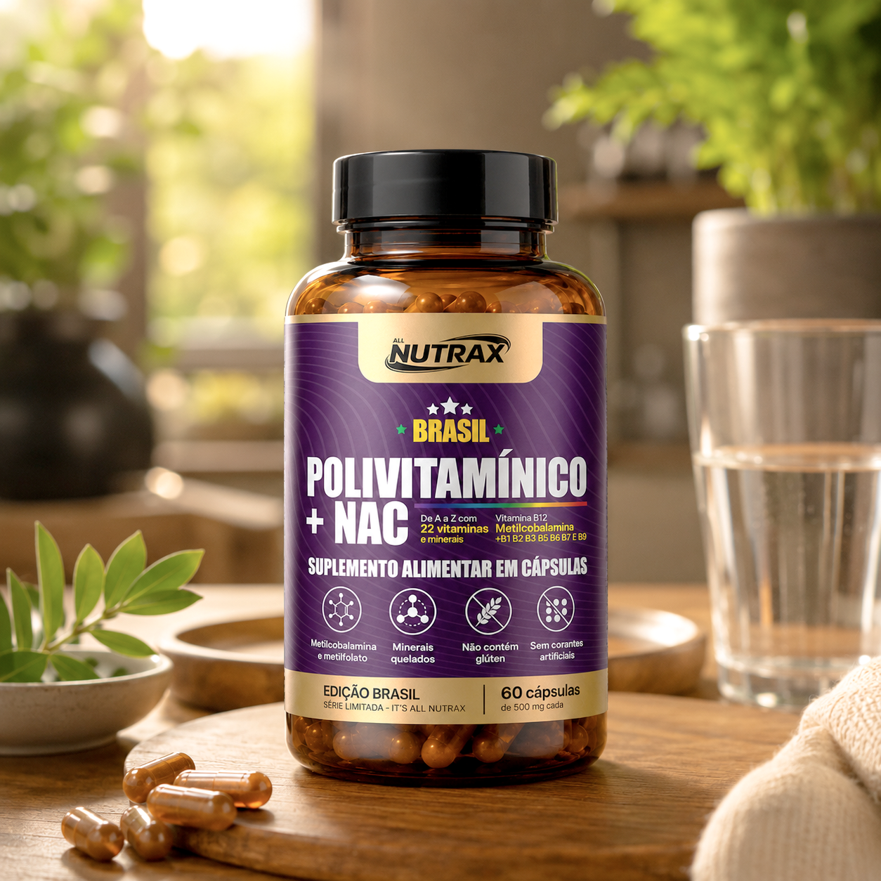 Polivitamínico + NAC 60 cápsulas