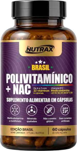 Polivitamínico + NAC 60 cápsulas