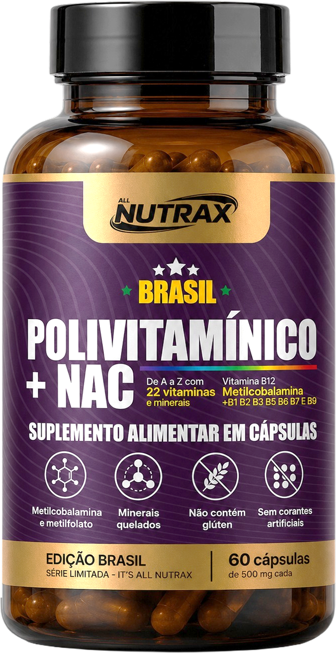 Polivitamínico + NAC 60 cápsulas