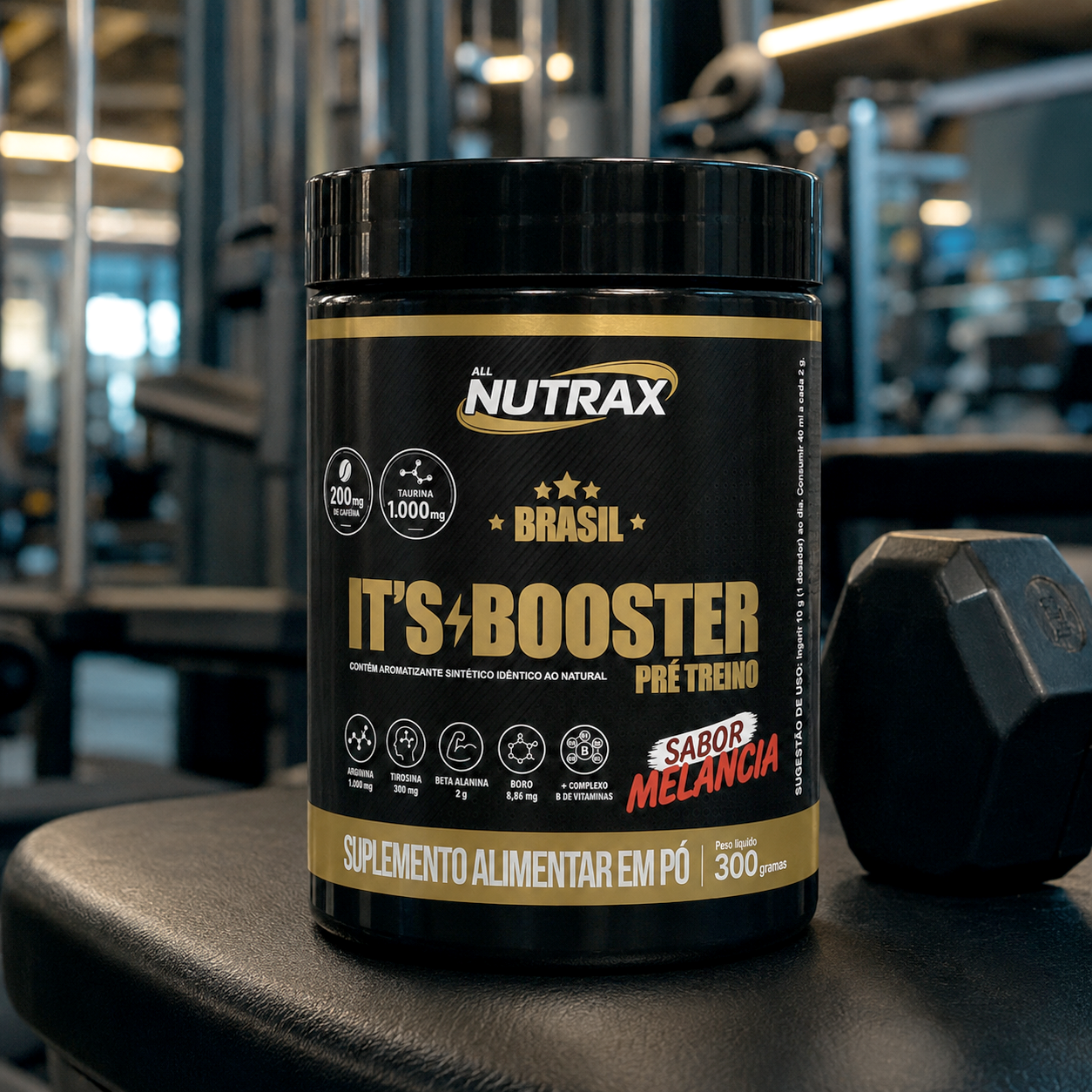 Its Booster Pré-Treino 300g Sabor Frutas Negras