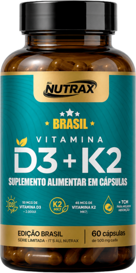 Vitamina D3 + K2 60 cápsulas