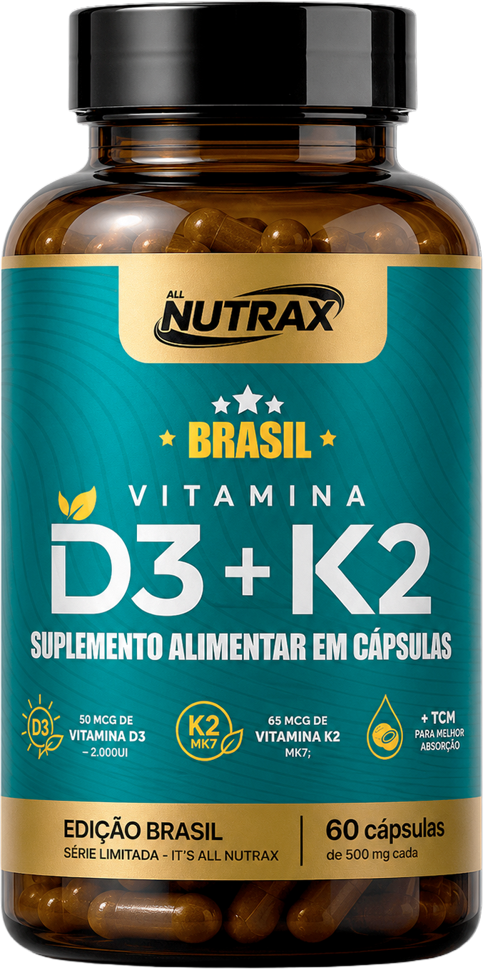 Vitamina D3 + K2 60 cápsulas