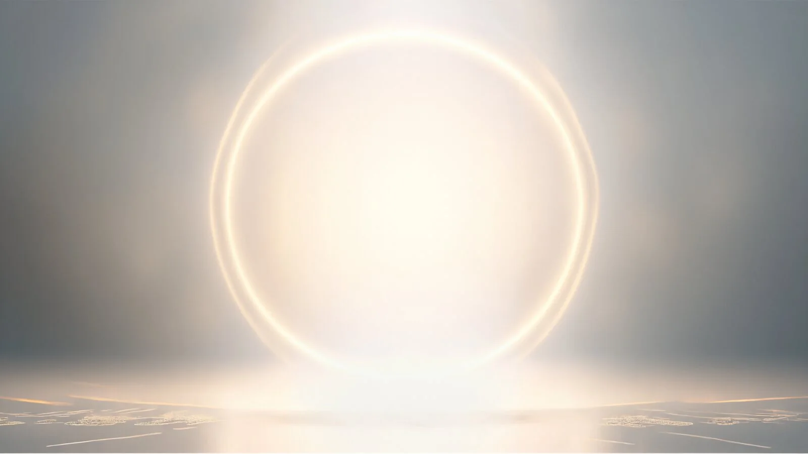 Anel de luz dourada, fundo do produto Ômega 3