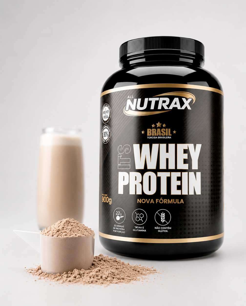 Whey Protein 900g Leite