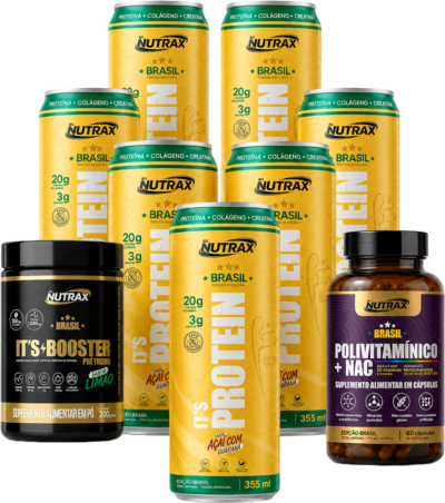 Kit It's Protein 6un + Pré-Treino + Polivit.