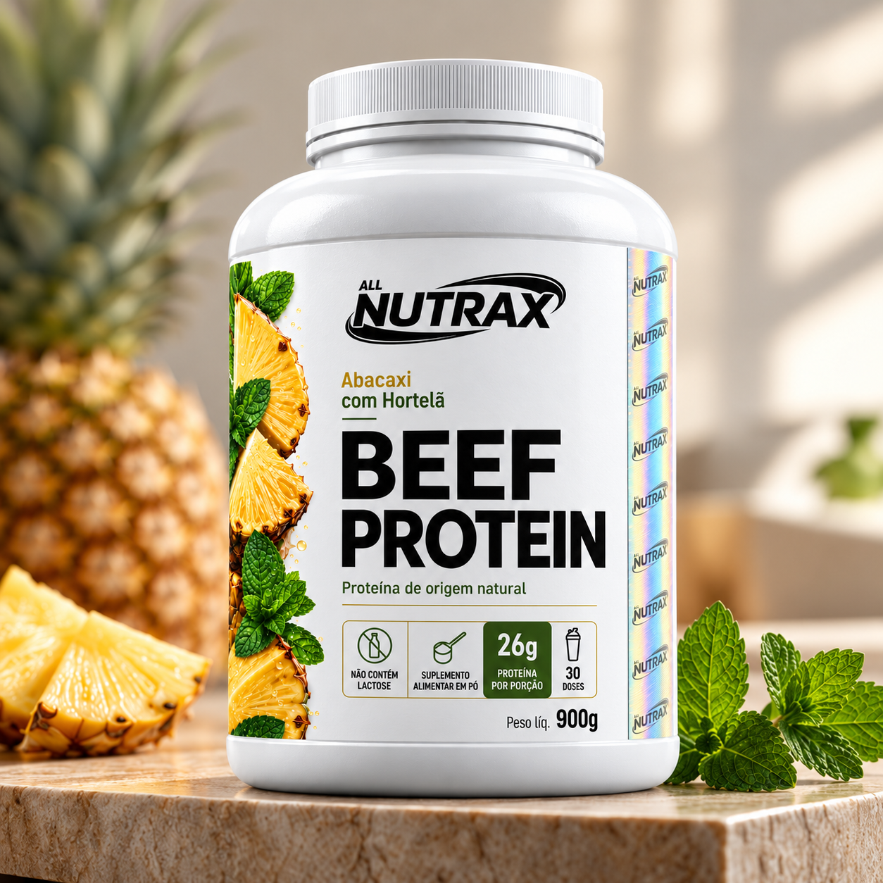 BEEF Protein 900g Abacaxi com Hortelã
