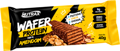 Nutrax Wafer Protein 40g Amendoim