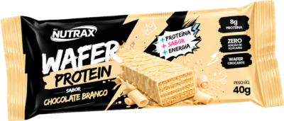 Nutrax Wafer Protein 40g Chocolate Branco