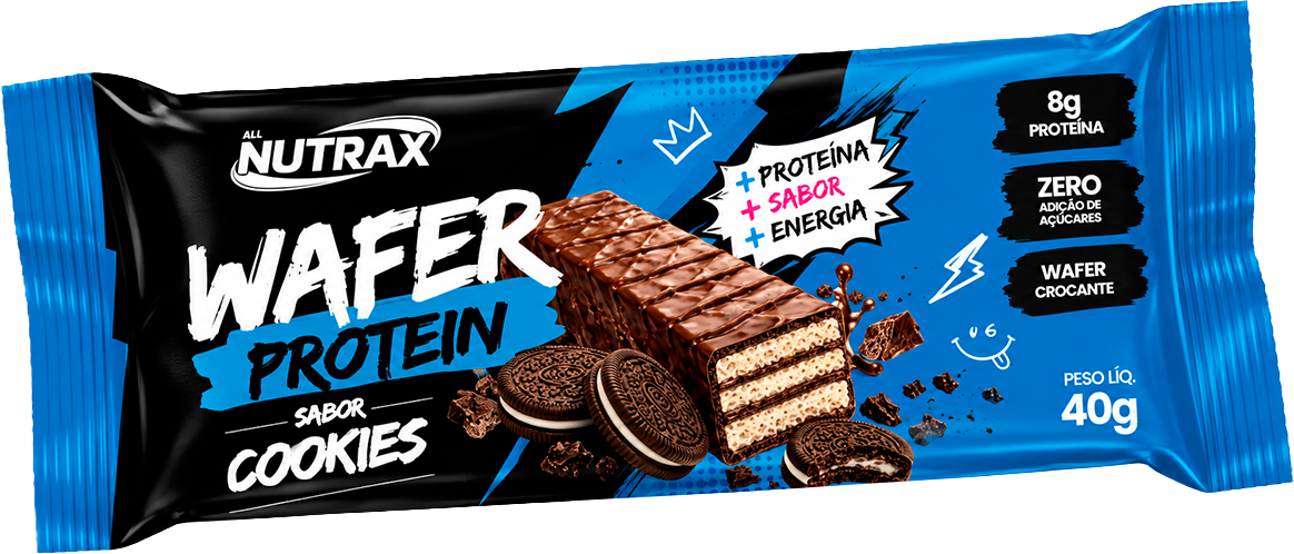 Nutrax Wafer Protein 40g Cookies