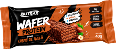 Nutrax Wafer Protein 40g Creme de Avelã