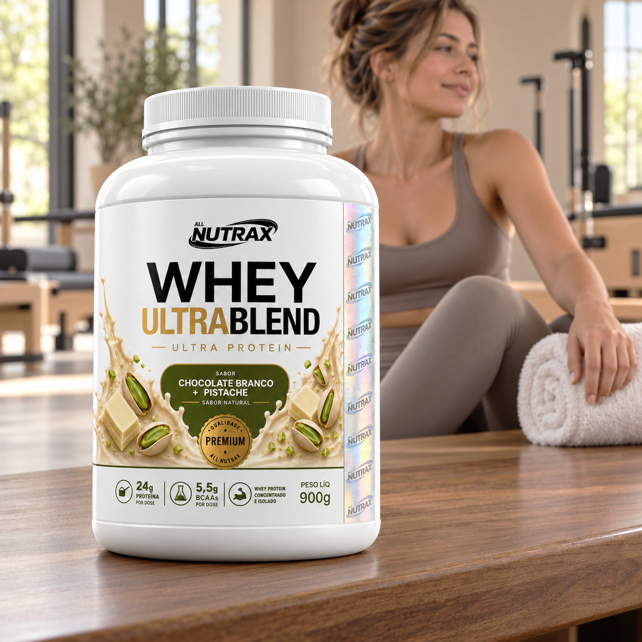 Whey UltraBlend Chocolate Branco + Pistache 900g